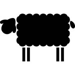 Sticker ardoise moutons 2