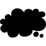 Sticker ardoise nuage