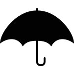 Sticker ardoise parapluie