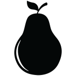 Sticker ardoise poire + craie liquide blanche