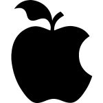 Sticker ardoise pomme 1