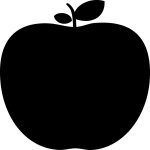 Sticker ardoise pomme