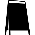 Sticker ardoise tableau de menu