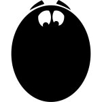 Sticker ardoise visage