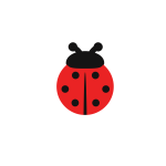 Sticker auto la coccinelle