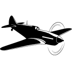 Sticker avion en plein vol design Sticker avion en plein vol design