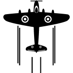 Sticker avion vue d'en bas Sticker avion vue d'en bas