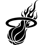 Sticker ballon de basket en feu Sticker ballon de basket en feu