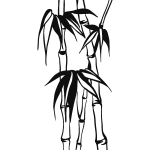 Sticker bambou design Sticker bambou design