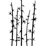 Sticker bambou peu feuillus