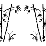 Sticker bambous portail