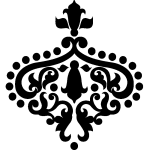 Sticker baroque c?ur