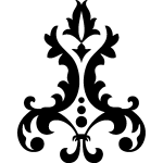 Sticker baroque design
