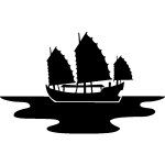 Sticker bateau sur la mer Sticker bateau sur la mer