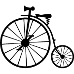 Sticker bicyclette rtro