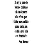 Sticker une bonne cuisine - paul bocuse Sticker une bonne cuisine - paul bocuse