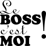 Sticker le boss c'est moi
