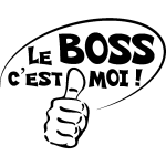 Sticker le boss c'est moi ii