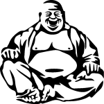 Sticker bouddha belle statuette