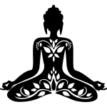 Sticker bouddha en fusion avec les plantes Sticker bouddha en fusion avec les plantes