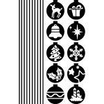 Sticker boules de nol