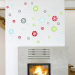 Sticker boules de nol colores