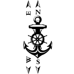 Sticker boussole d'un pirate Sticker boussole d'un pirate