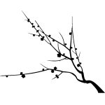 Sticker branches de fleurs