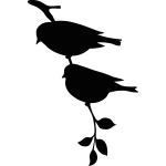 Sticker branche et l'oiseau 2 Sticker branche et l'oiseau 2