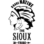 Sticker brave native the sioux tribe Sticker brave native the sioux tribe