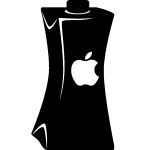 Sticker brique de lait apple Sticker brique de lait apple