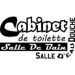 Sticker cabinet de toilette - salle de bain Sticker cabinet de toilette - salle de bain