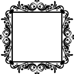 Sticker cadre baroque carré Sticker cadre baroque carré