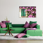 Sticker cadre photo le mur fleuri Sticker cadre photo le mur fleuri