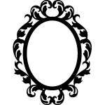 Sticker cadre style miroir baroque Sticker cadre style miroir baroque