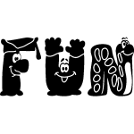 Sticker caricature mot fun Sticker caricature mot fun