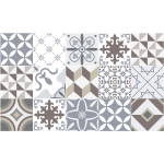 Stickers carreaux de ciment sol tolomeo anti - drapant 60x100cm