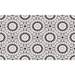 Stickers carrelages sol anti - drapant mosaque fleurie