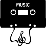 Sticker cassette music