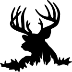 Sticker cerf au grande ramure