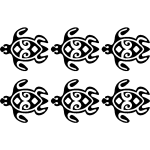 Sticker chane de tortue