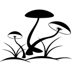Sticker champs de champignons