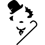 Sticker charlie chaplin Sticker charlie chaplin
