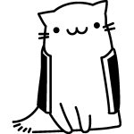 Sticker chat dessin anim