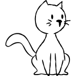 Sticker chat pensif