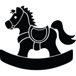 Sticker cheval de bois Sticker cheval de bois