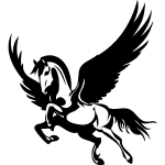 Stickers cheval volant Stickers cheval volant
