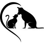 Sticker chien et chat