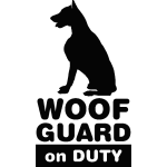 Sticker chien de garde