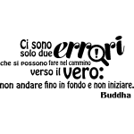 Sticker ci sono solo du errori - buddha Sticker ci sono solo du errori - buddha